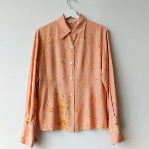 Georgia Peach Long Sleeve Button Down